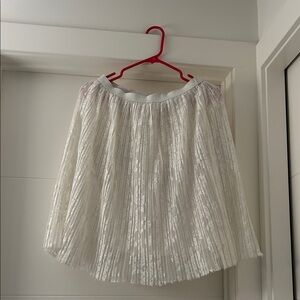 Forever 21 Shimmering Cream A-Line Skirt